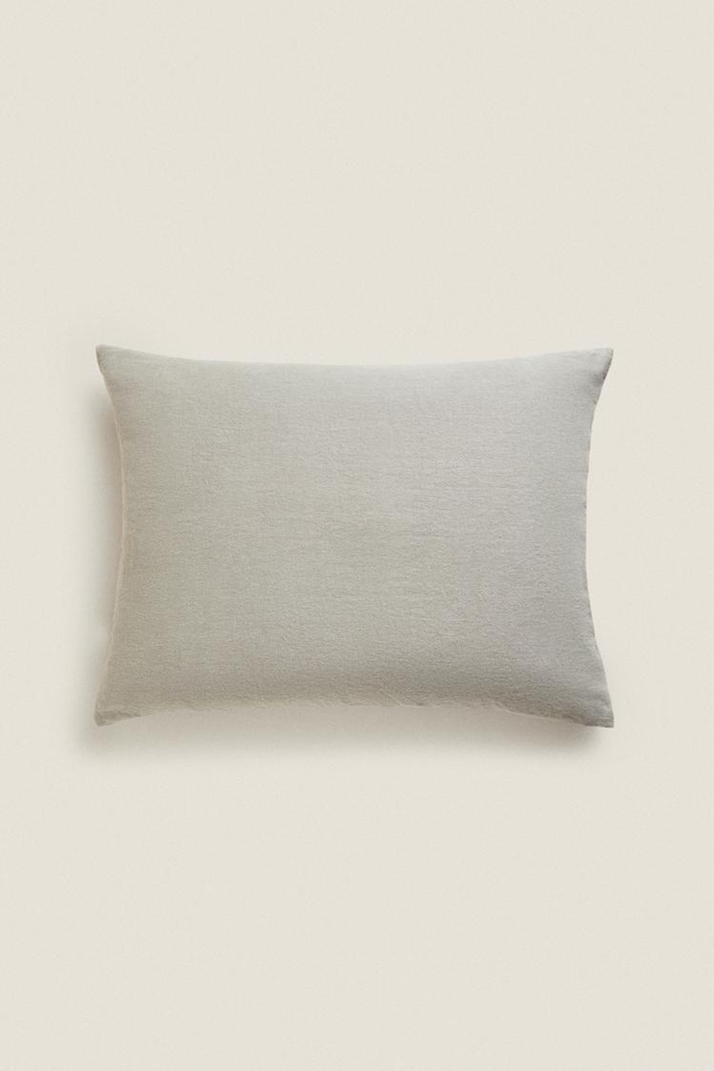 ZARA HOME ЛЬНЯНОЙ ЧЕХОЛ ДЛЯ ДЕКОРАТИВНОЙ ПОДУШКИ XXL, СЕРЫЙ