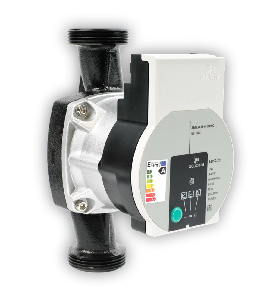 Циркуляционный насос AquaTIM AM-EPC25-6-180 SC с частотным регулированием Циркуляционный насос AquaTIM AM-EPC25-6-180 SC с частотным регулированием