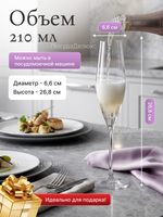 Набор фужеров "LOXIA" 210 мл 2 шт