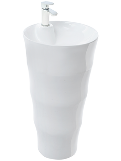 Раковина напольная  WeltWasser WW LEERBACH 4242 GL-WT 420х420х830