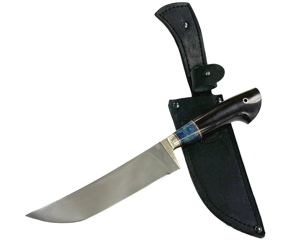 Нож Пчак Узбекский, Bohler N690, карельская береза, граб, Сковородихина