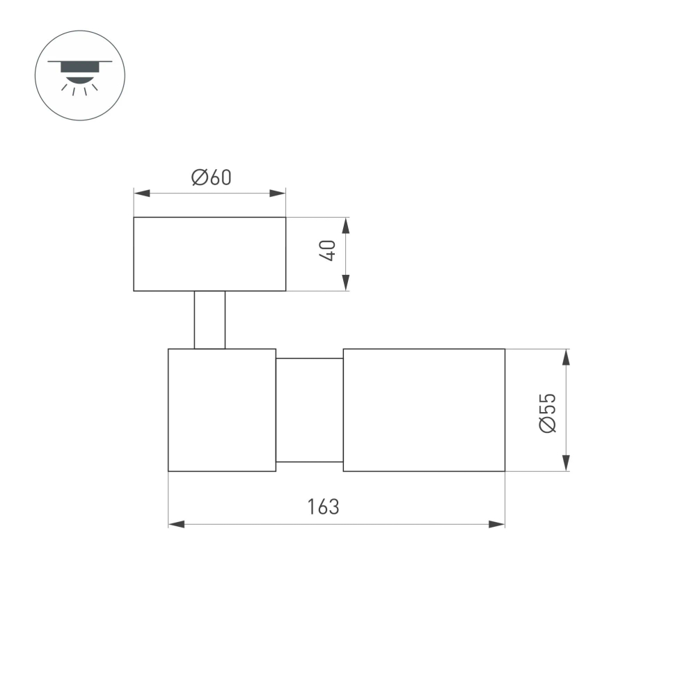 Светильник SP-ARTEMIS-SURFACE-FLAP-R55-12W Warm2700 (WH, 8-80 deg, 230V) (Arlight, IP20 Металл, 5 лет) 062248