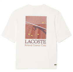 Теннисная футболка Lacoste Roland-Garros Edition Graphic - white