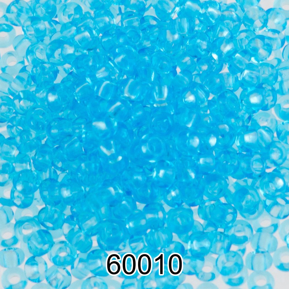 Бисер Preciosa 10/0 (2.3 мм), 500 г, 60010 (Ф118) голубой