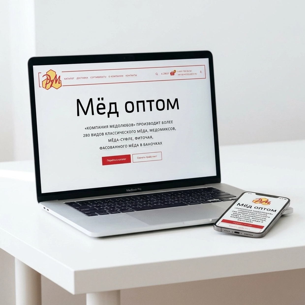 Новый сайт медолюбов.рф принимает заказы
