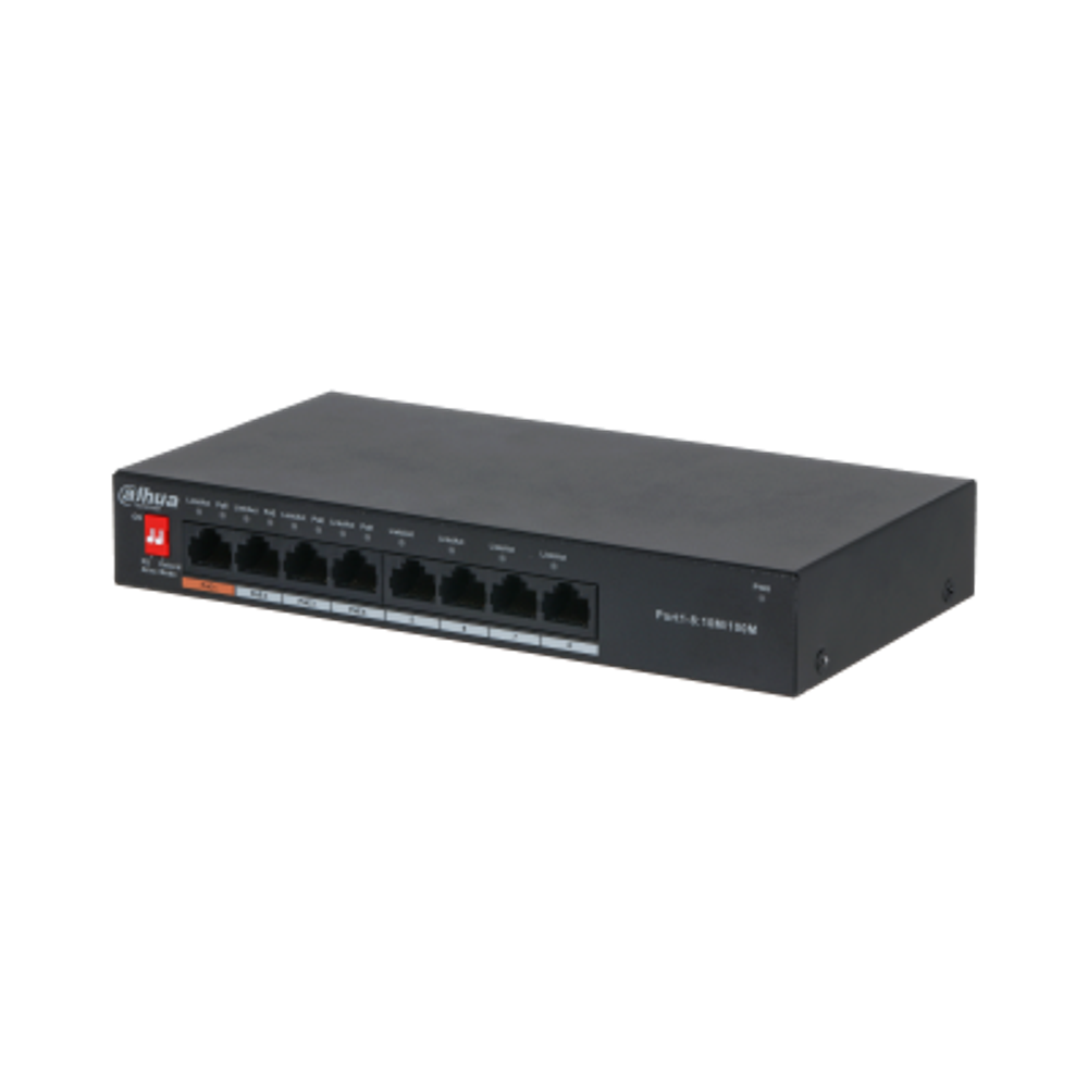 Сетевой PoE коммутатор DahuaDH-PFS3008-8ET-60