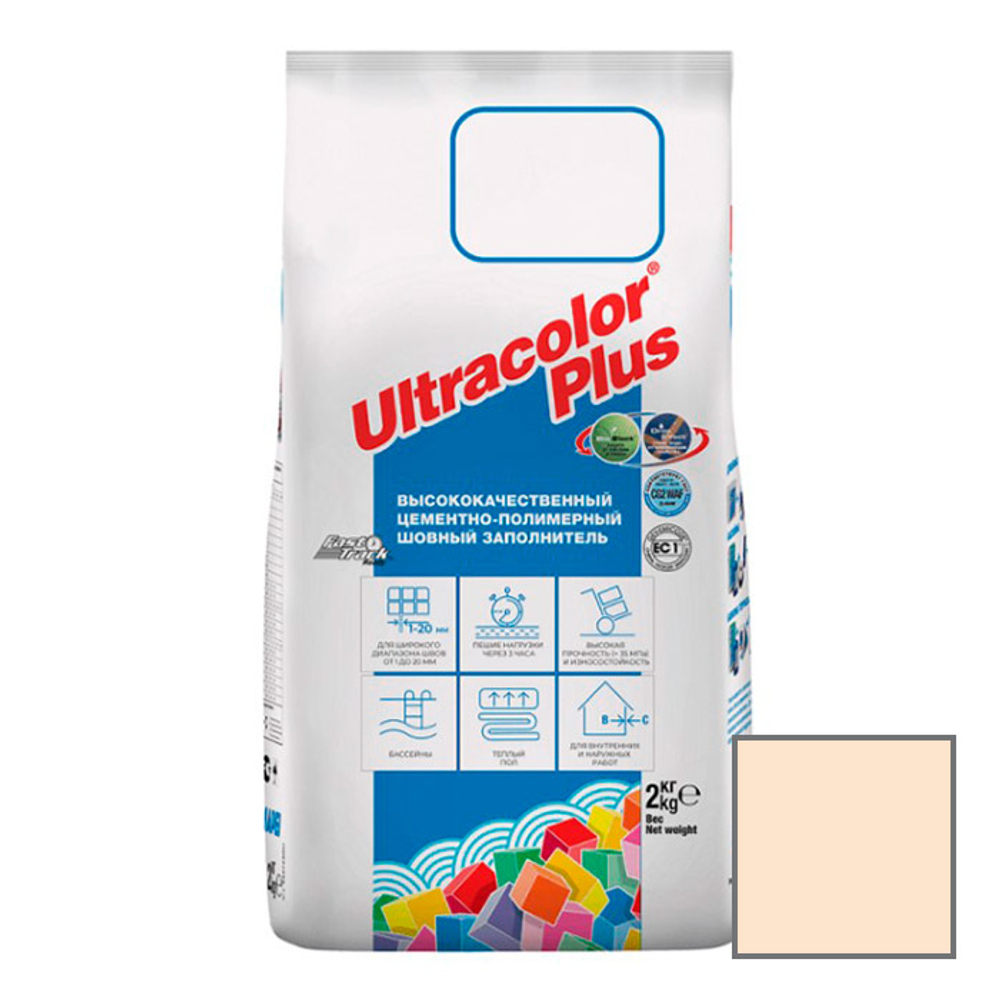 Затирка цементная Mapei Ultracolor Plus 258 бронзовая 2 кг