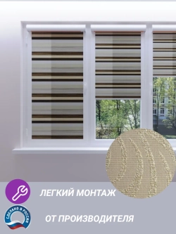 Рулонные шторы День-Ночь 47х140 см