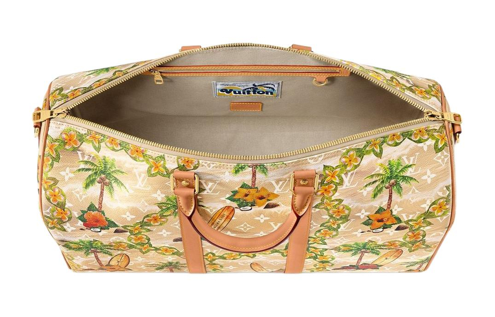LOUIS VUITTON Keepall Bandouliere 50 Monogram Surfin Sand