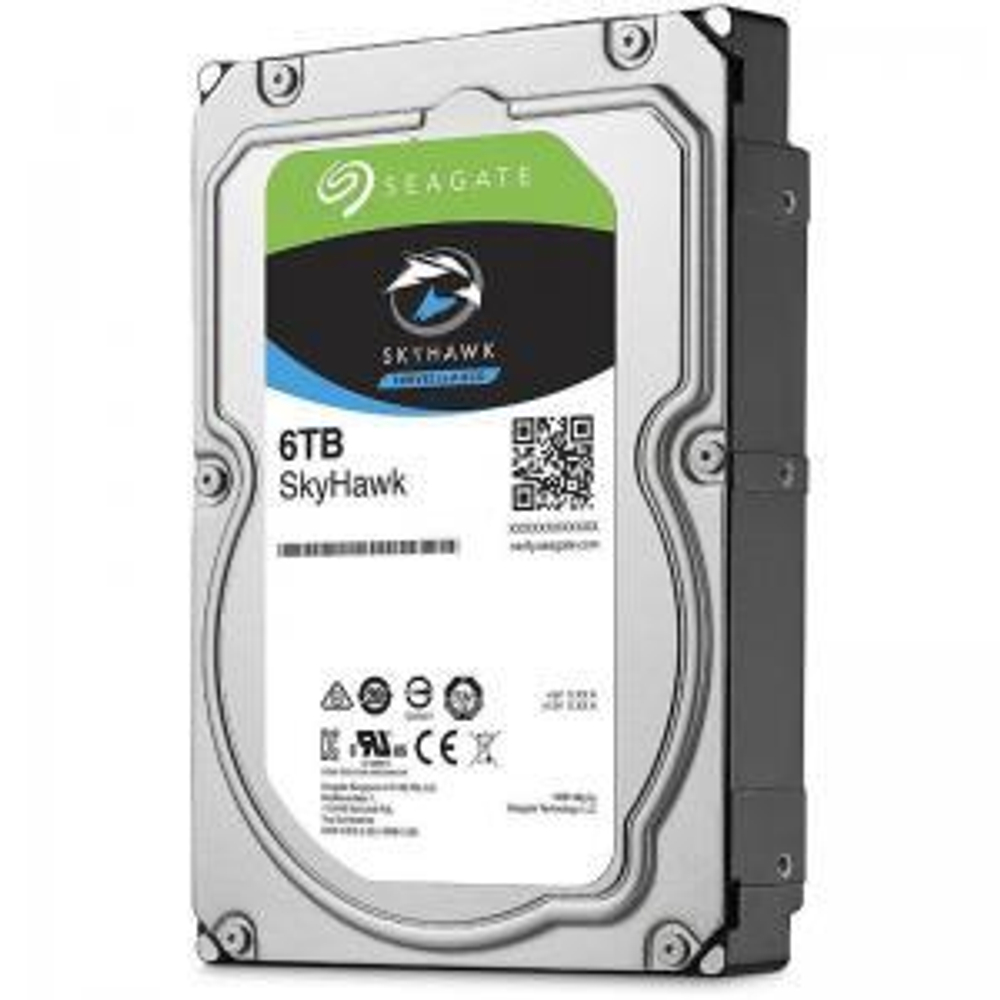 Жесткий диск HDD 6.0Tb Seagate, SATA-III, 256Mb, 5400rpm SkyHawk (ST6000VX001)