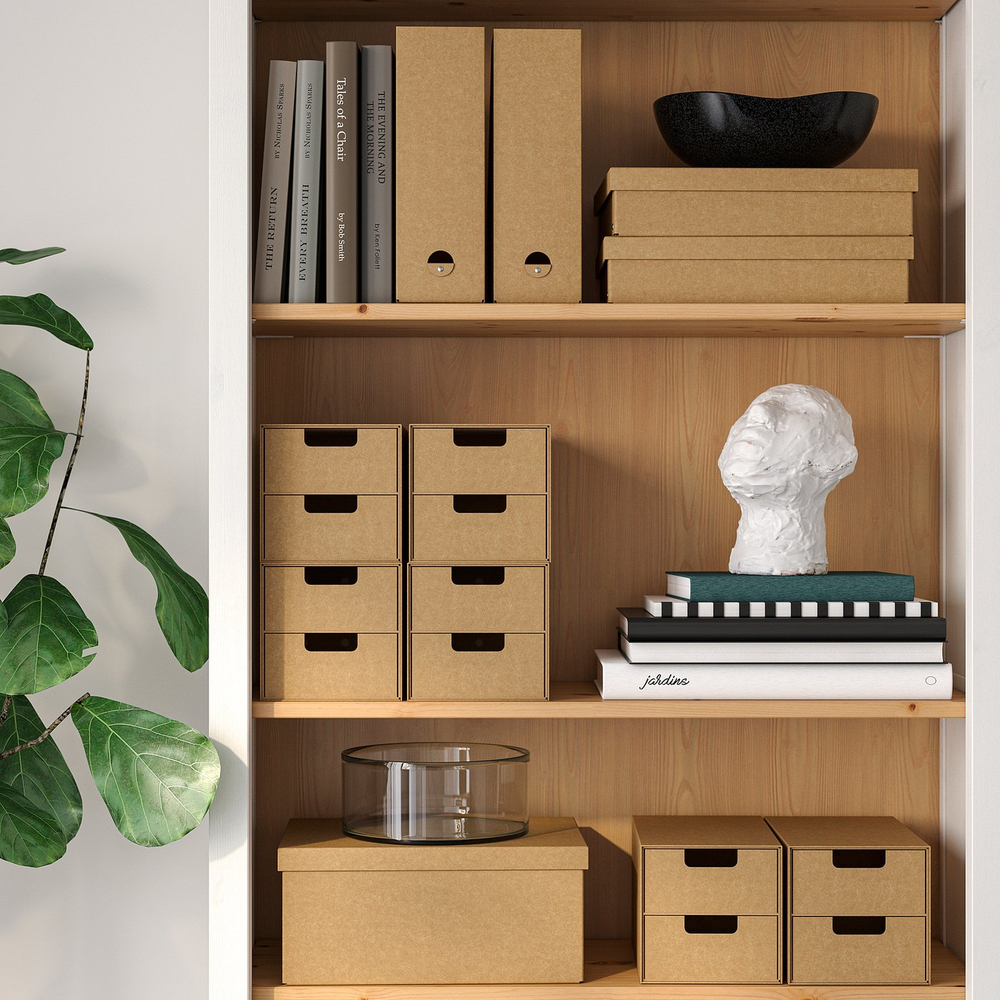 IKEA GÄRDESGÅRD  (ИКЕА ГЭРДЕСГОРД)  -  Мини-комод, 2 ящика - натуральный 16x25 см