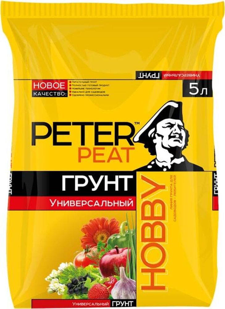 ГРУНТ PETER PEAT HOBBY УНИВЕРСАЛЬНЫЙ 5Л ГРУНТ PETER PEAT HOBBY УНИВЕРСАЛЬНЫЙ 5Л