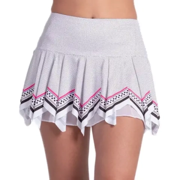 Теннисная юбка Lucky in Love Right on Point Active Mini - white