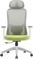 Кресло Cactus CS-GMC515 серый сиденье салатовый сетка/ткань с подголов. крестов. пластик пластик серый