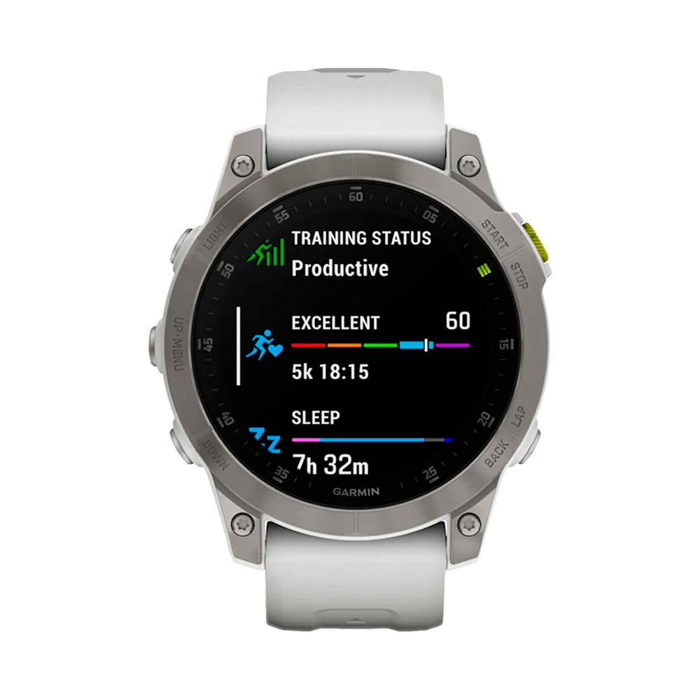 Умные часы Garmin Epix (Gen 2), 47mm, Sapphire Titanium White (010-02582-21)