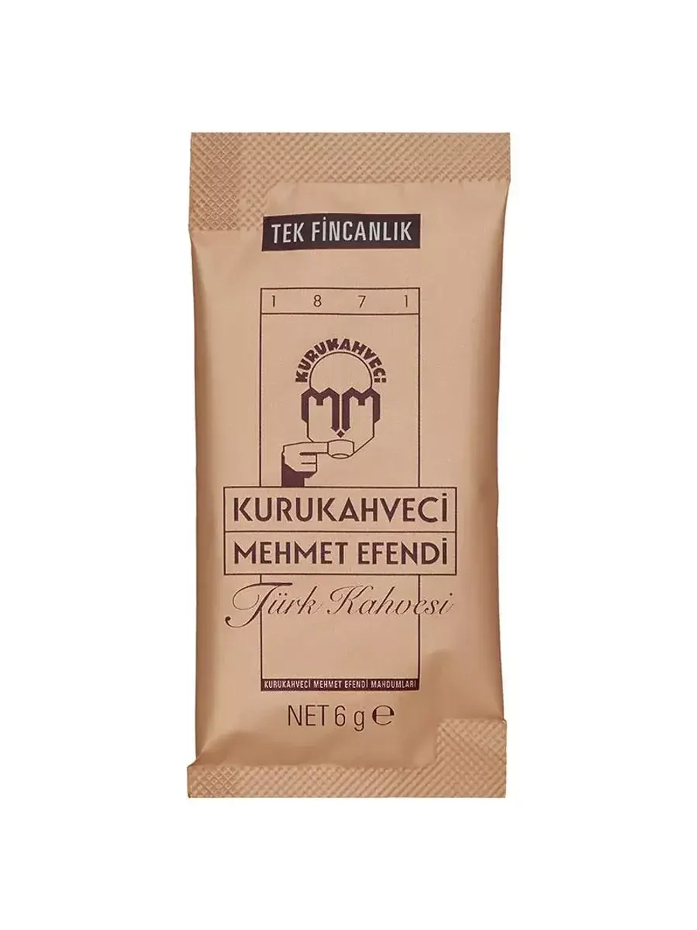 Турецкий кофе Kurukahveci Mehmet Efendi ( 60шт по 6гр.)