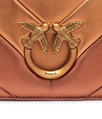 Кожаная сумка через плечо LOVE CLICK MINI BIG CHEVRON Pinko - медный(100067 A1YA)