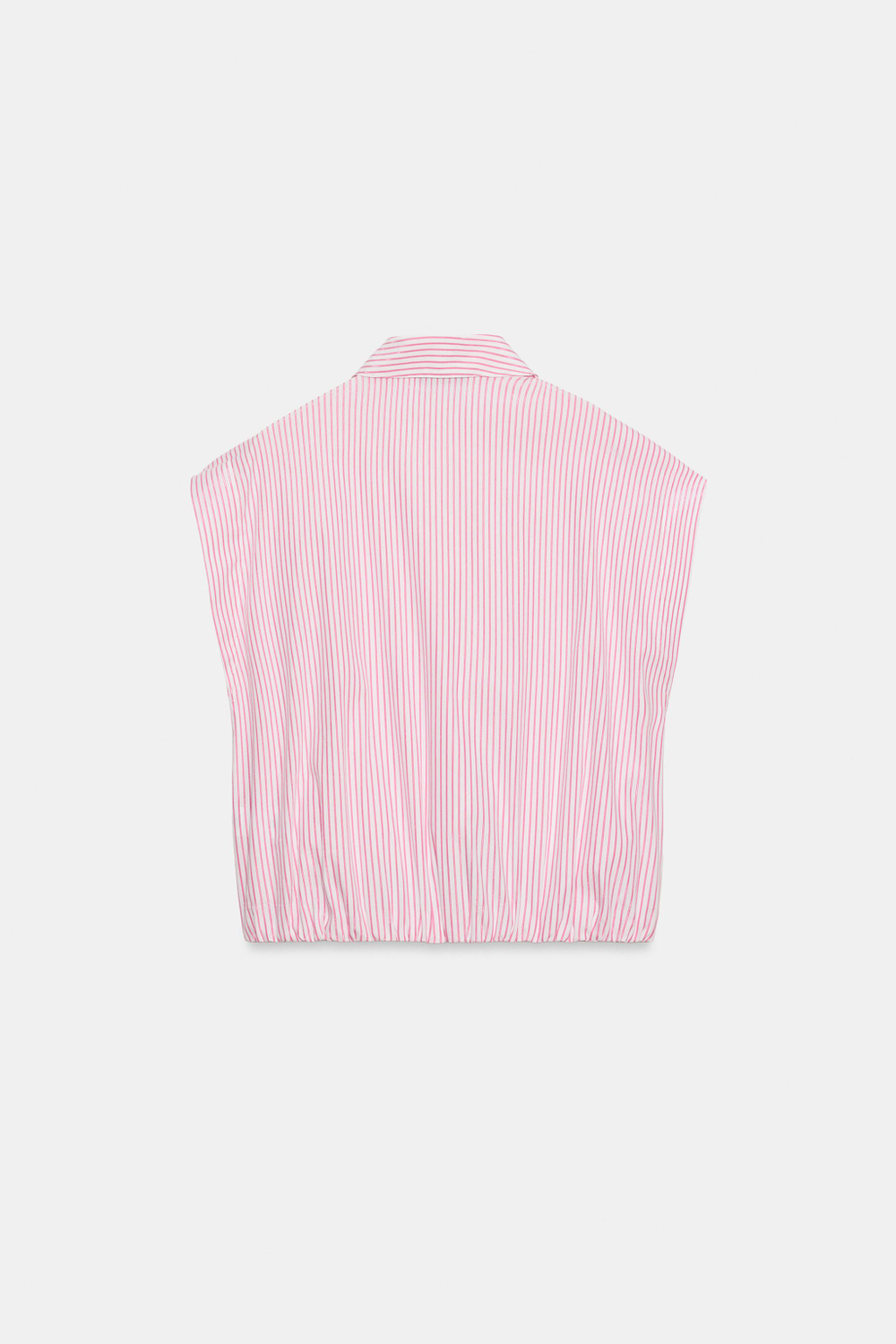 РУБАШКА В ПОЛОСКУ С МЕТАЛЛИЗИРОВАННОЙ НИТЬЮ — ZARA
