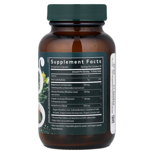 Gaia Herbs, Adrenal Health®, таблетки для запуска, 60 капсул Phyto-Caps®