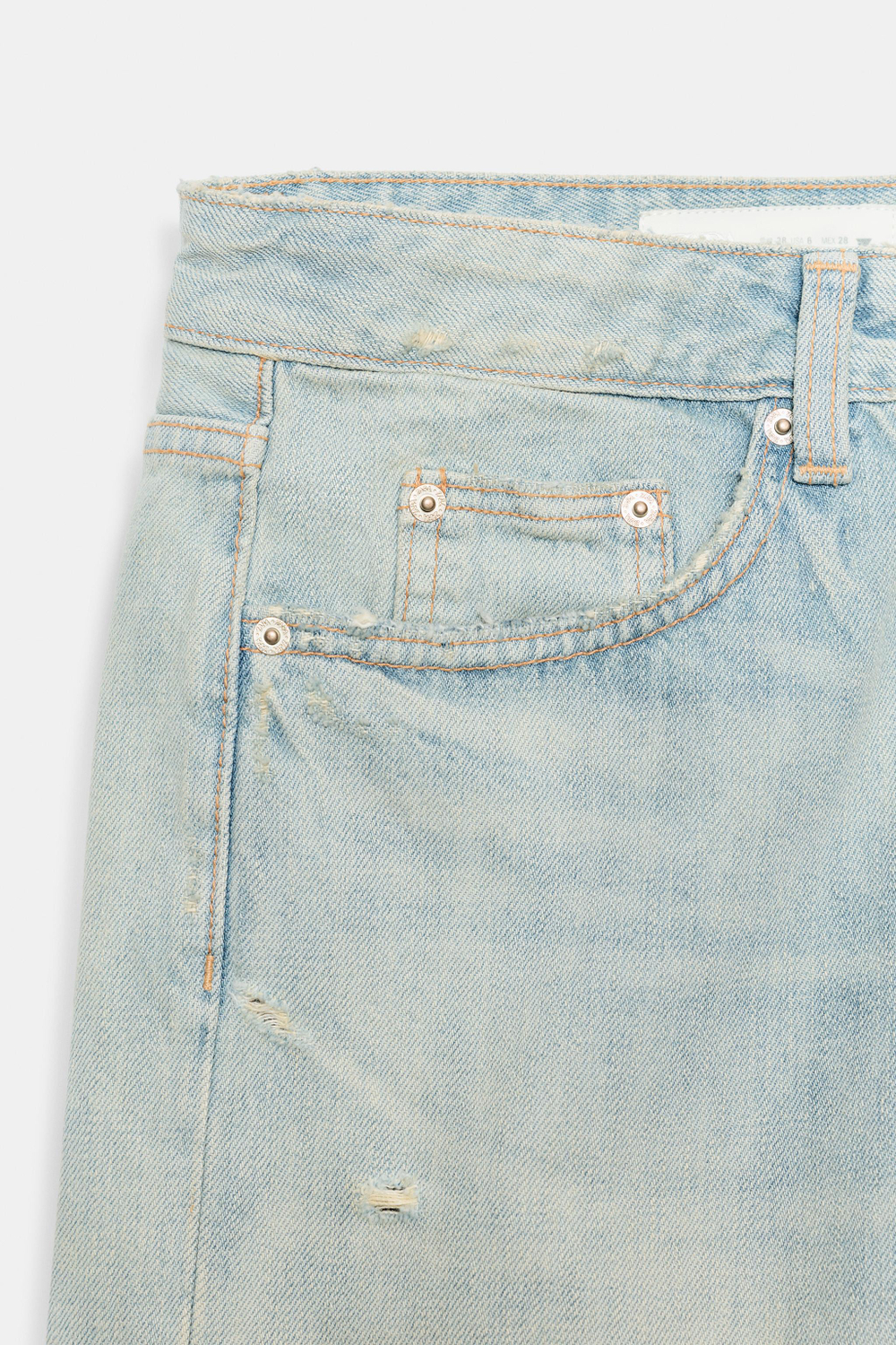 ДЖИНСОВЫЕ ШОРТЫ TRF СО СРЕДНЕЙ ПОСАДКОЙ — ZARA