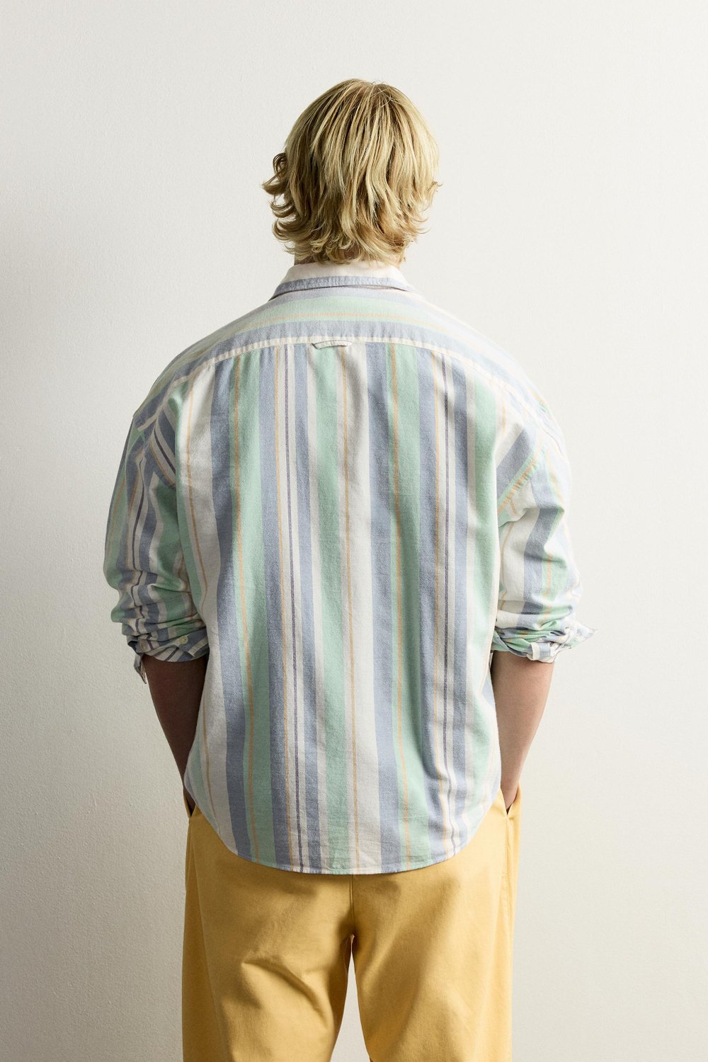 РУБАШКА ОКСВОРД В ПОЛОСКУ FRUIT OF THE LOOM™ — ZARA