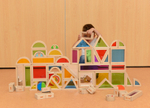 Набор "Радужные блоки с зеркалами" (58 шт) Masterkidz