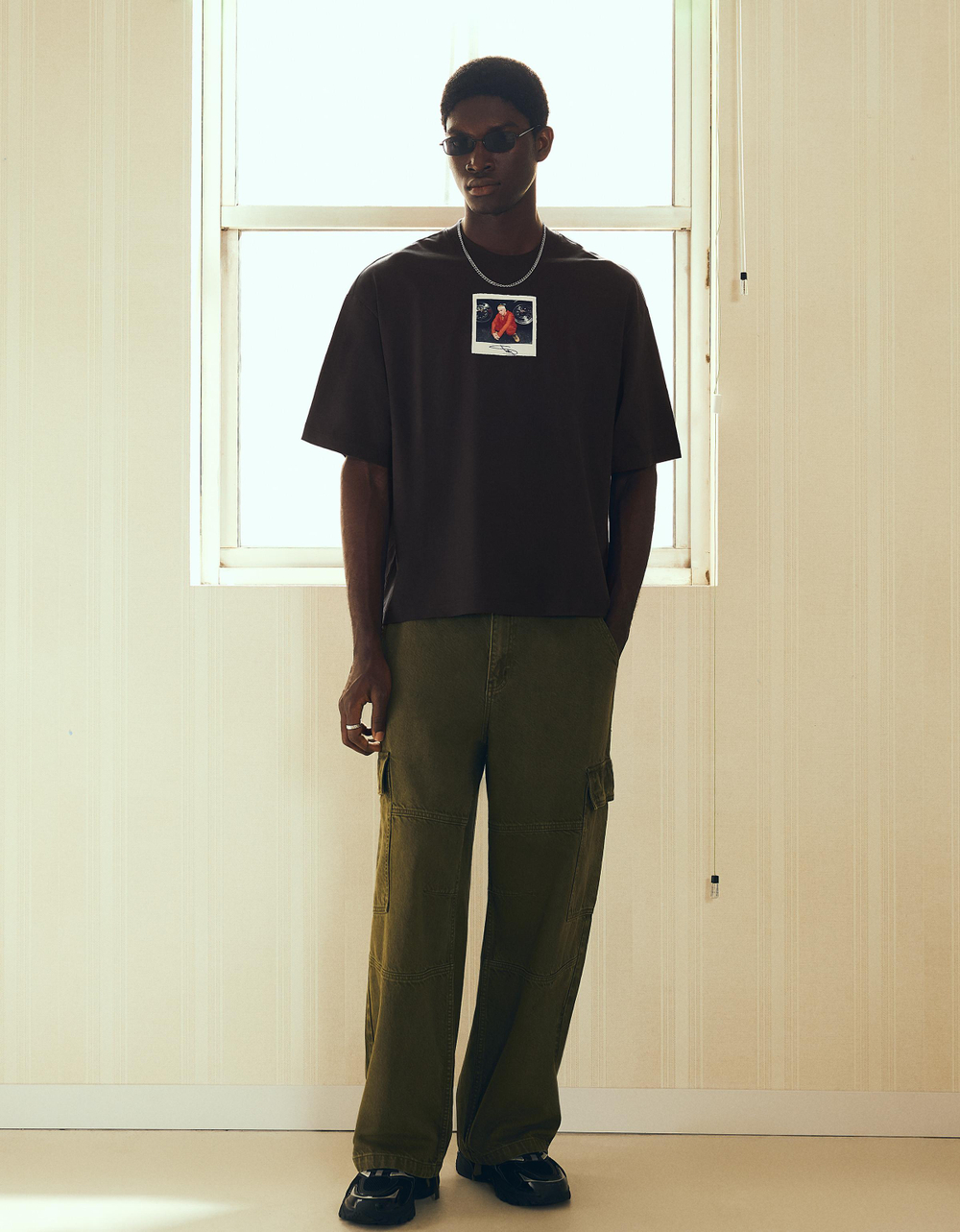 Мужская футболка boxy fit с коротким рукавом EMINEM - BERSHKA