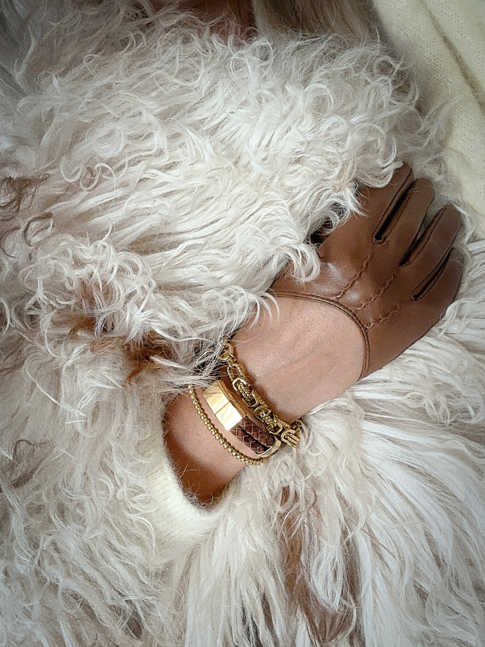 Texture chain bracelet
