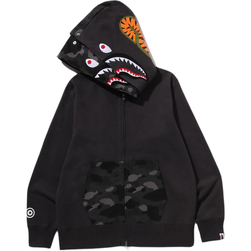 A Bathing Ape Bathing Ape Sweatshirts Cotton Moderate No Fleece Lined 1m30 115 009 черный