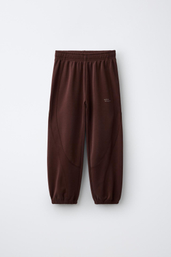 ZARA СПОРТИВНЫЕ БРЮКИ-ДЖОГГЕРЫ, КОНЬЯЧНЫЙ