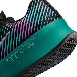 Мужские кроссовки теннисные Nike Air Zoom Vapor 11 Premium - black/deep jungle/clear jade/multi-color