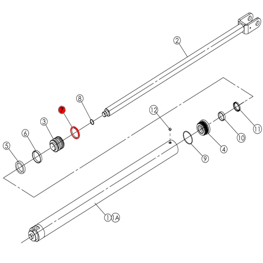 Манжета поршня гидроцилиндра T4, T4H, T4B, V2-4L, V2-4LH, V2-4LB