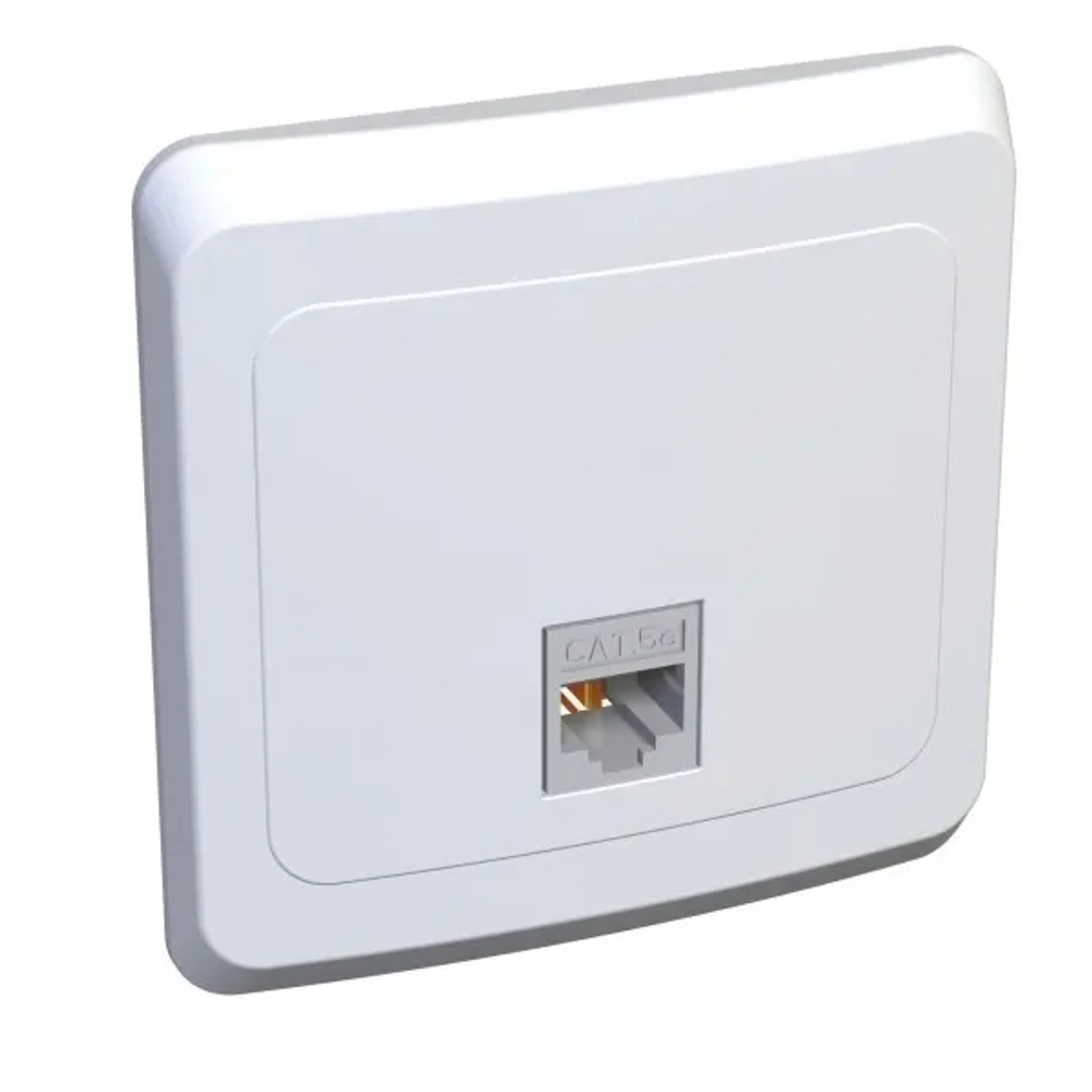 ЭТЮД С/У РОЗЕТКА компьютерная RJ45 кат.5e, БЕЛЫЙ