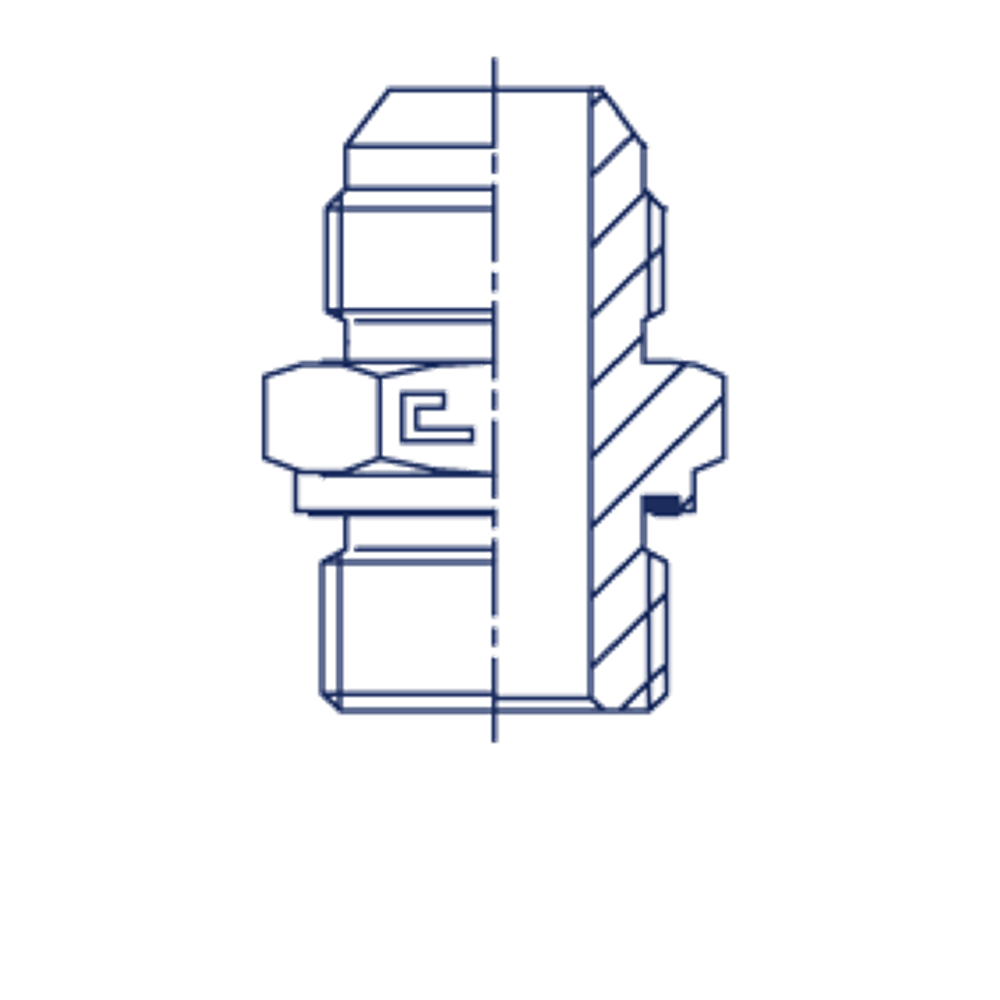 Штуцер FE JIC 1.5/8" BSP 1.1/2" CAST