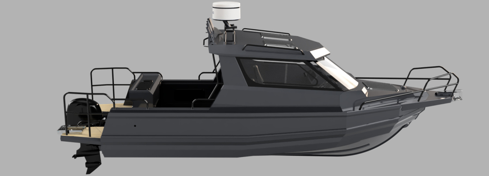 Алюминиевая лодка BERKUT Active Cabin