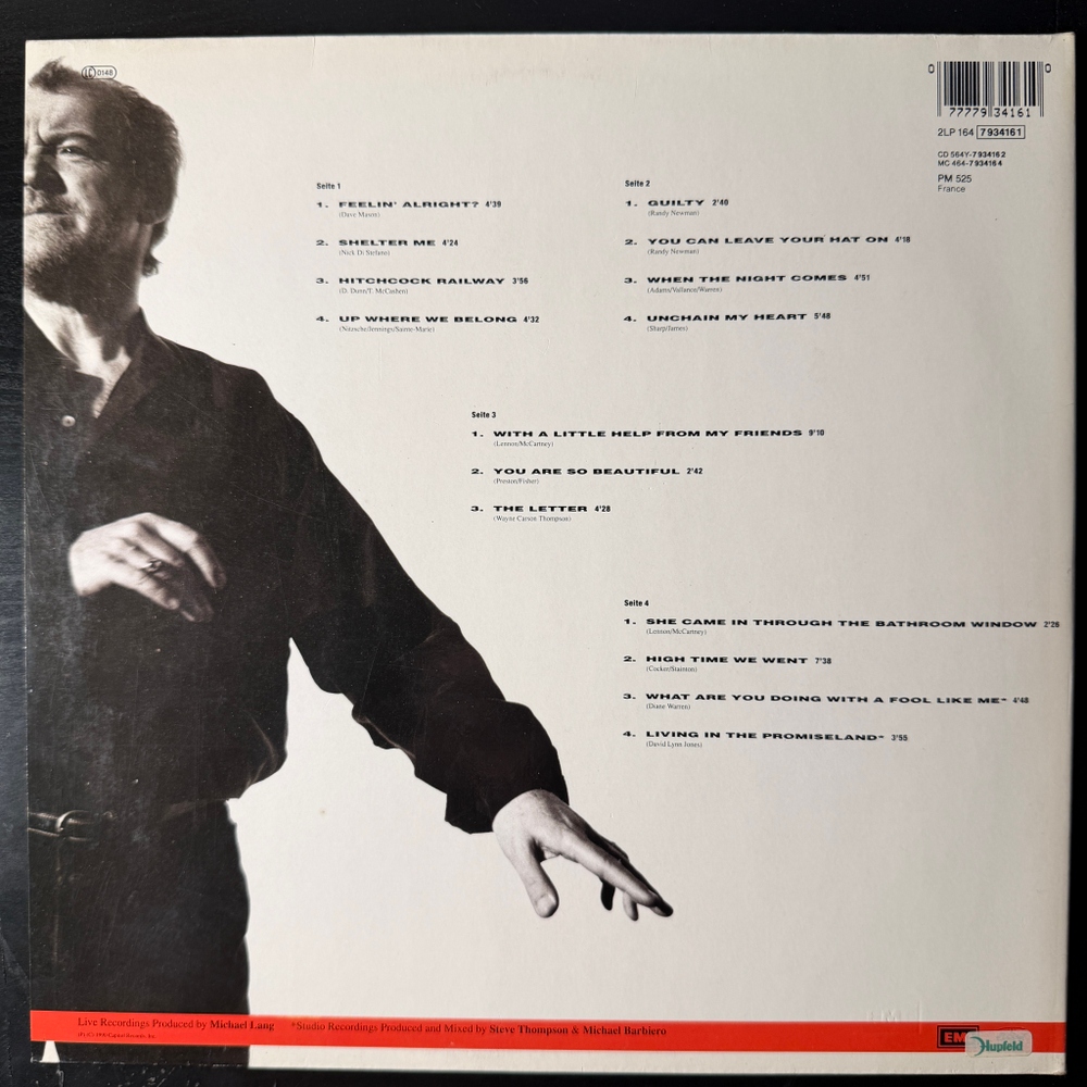 Joe Cocker - Joe Cocker Live! 2LP (Европа 1990г.)