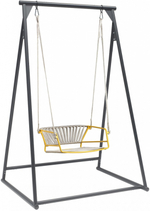 Качели плетеные Scab Design Lisa Swing, желтый, серебристый