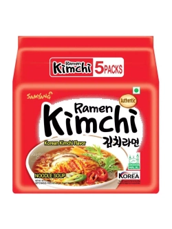 Лапша Samyang Kimchi Ramen со вкусом Кимчи, 5шт по 120гр.