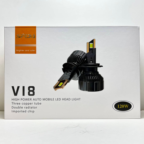H1 / Светодиодные (H1) лампы 6000K, 120W, 12000lm, V18 - SFIDA (2 шт. / комплект)