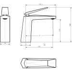Смеситель для раковины Boheme Venturo 371-SGM shine gun metall