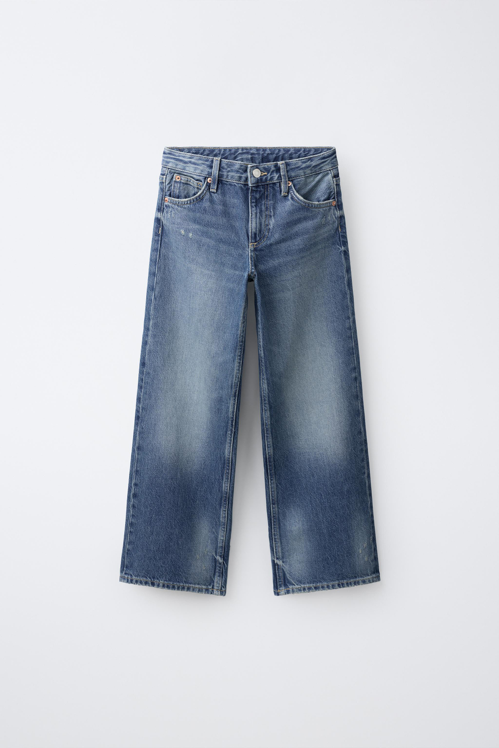ZARA ДЖИНСЫ WIDE LEG, КОРОЛЕВСКИЙ СИНИЙ