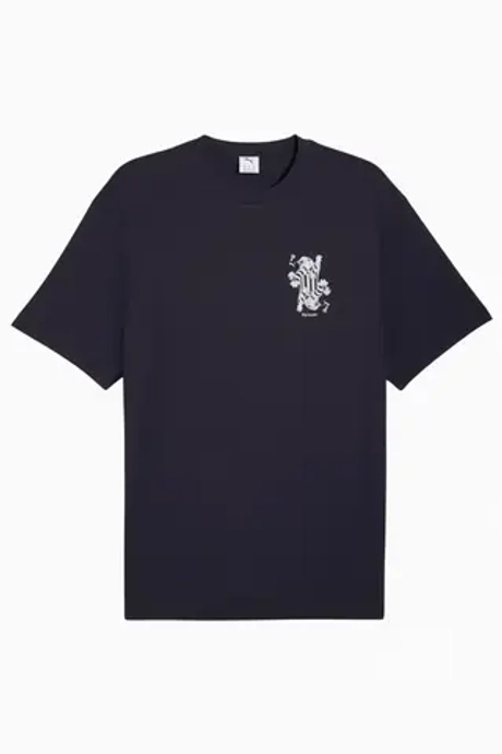 Футболка Puma Graphic Card Play Relaxed Tee - темно-синий