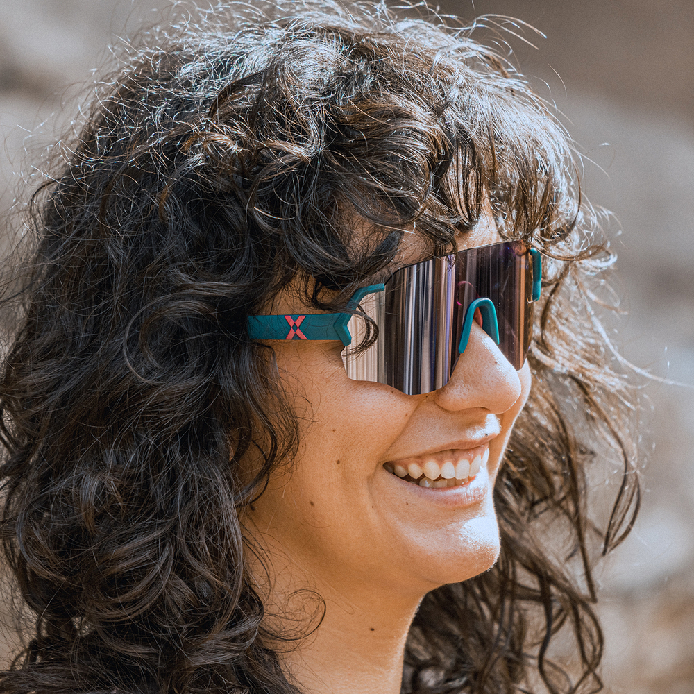 Спортивные очки HILX Savage (L) / Matt Black Grey / Blue Lens