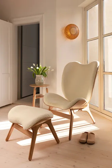 Светильник настенно-потолочный Umage Clava Up Wood, Ø35x16,4, светлый дуб