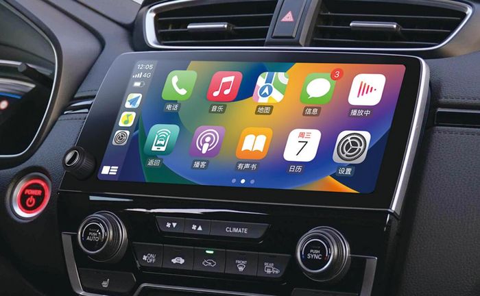 Магнитола для Honda CR-V 5 2017-2022 - Kuberg HP-H1001 монитор 12.3" с крутилкой на Android 12, Быстрая, Carplay, 4G SIM-слот