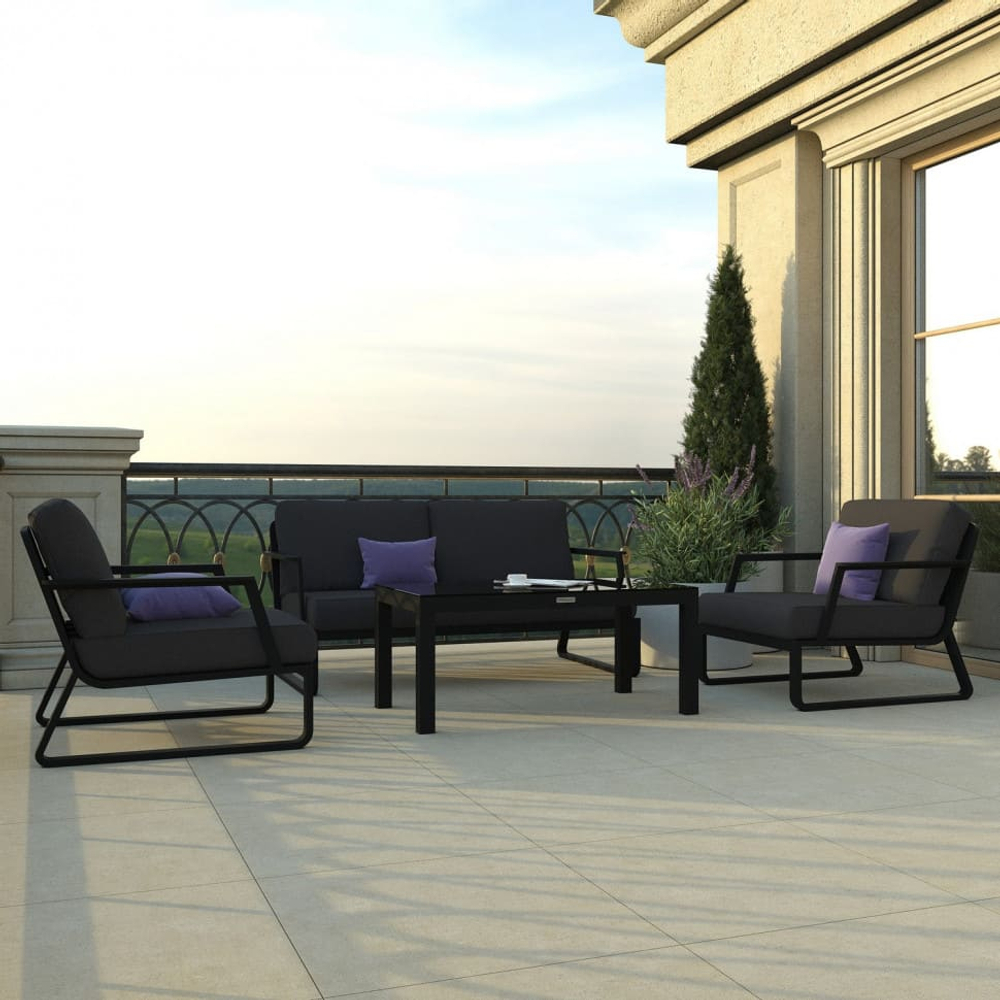 Лаунж зона Ideal Patio ЭСТИВО антрацит - каркас карбон