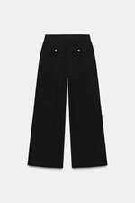 ШИРОКИЕ БРЮКИ С ЗАЩИПАМИ — ZARA