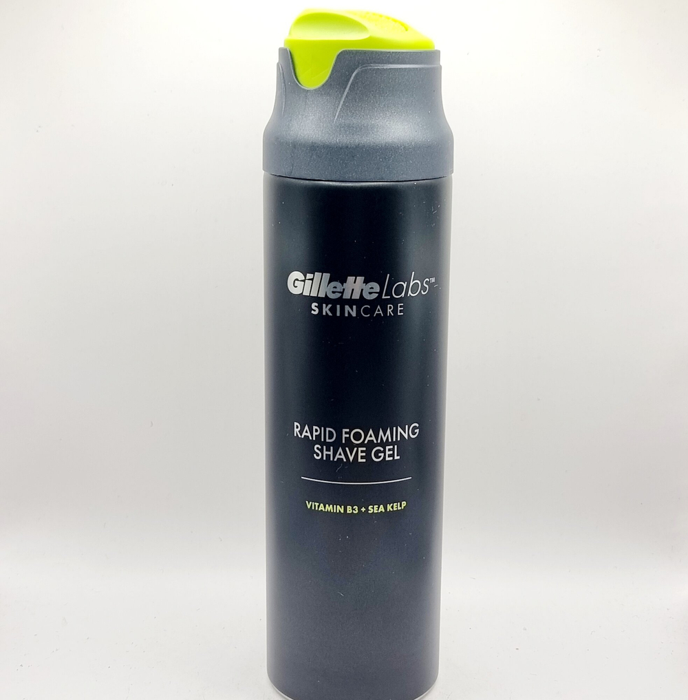 Гель для бритья Gillette Labs Rapid Foaming Shave Gel, с растительными экстрактами и витаминами, 198 мл (США)