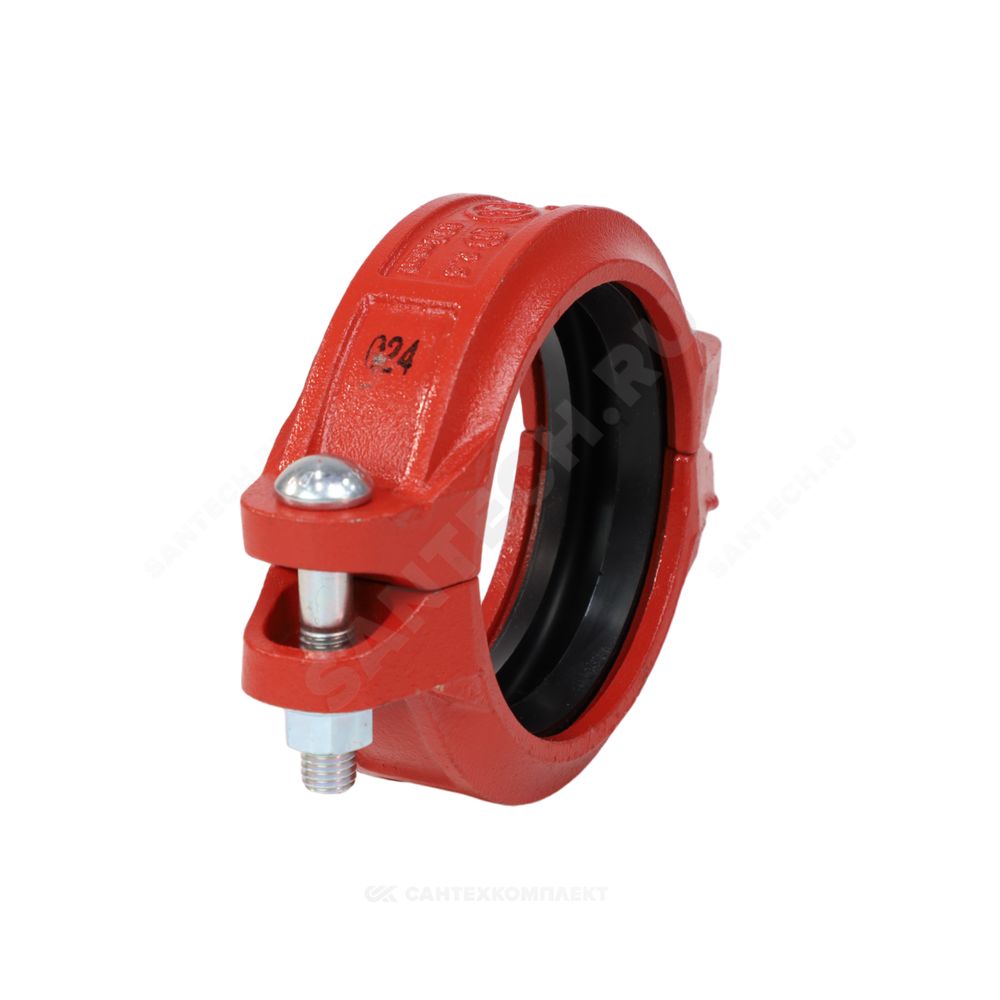 Муфта гибкая грувлок ковкий чугун XGQT02B Ду100 (Дн114) Ру25 JIANZHI