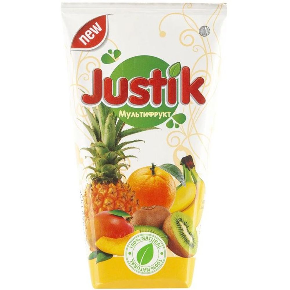 Мультифруктовый нектар Justik 0,2л